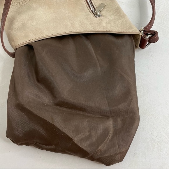 HEBELLA Made in Italy Asymmetrical Leather Crossbody Bag Purse Boho Minimalist - Picture 9 of 16